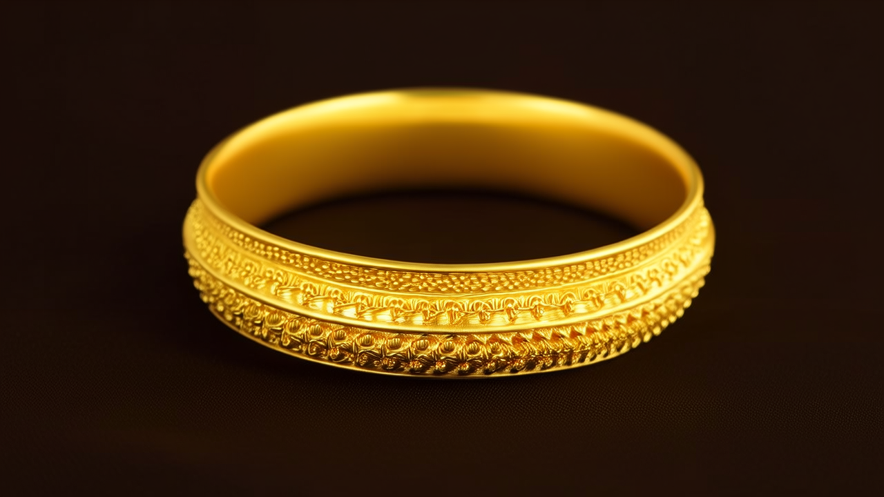 7克黄金手镯图片