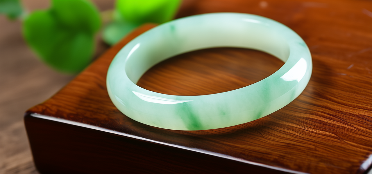 翡翠包金手镯图片