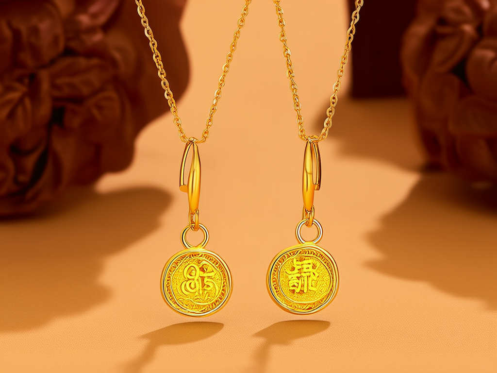 吊坠黄金耳环图片