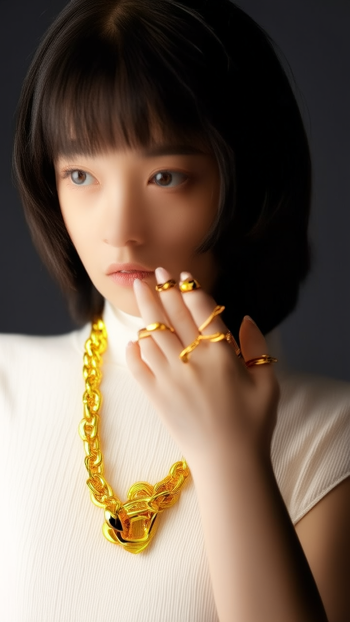 新款黄金项链图片