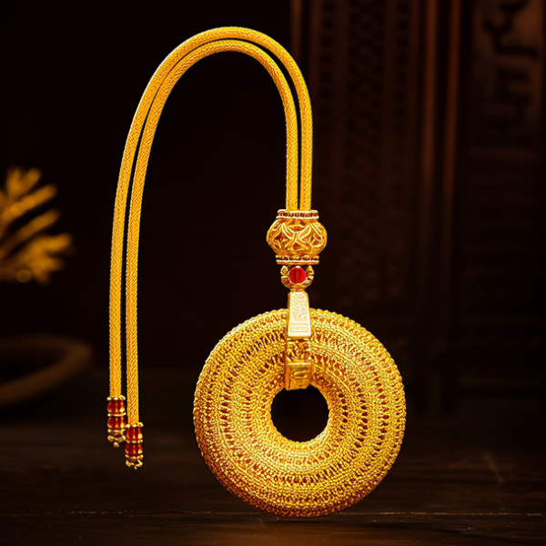 串珠黄金项链图片大全