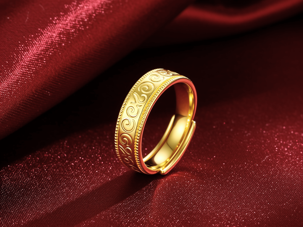 20克男士黄金戒指图